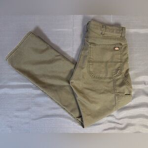 Dickies FLEX Work Pants – Olive Green | Regular Fit | Stretch Workwear | 35x32